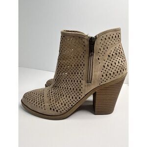 Heels 8.5 Esprit Kay Block Perforated Booties